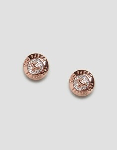 Маленькие эмалированные серьги в форме пуговиц Ted Baker Eisley-Золотой