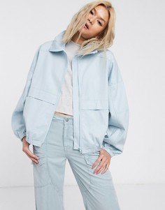 Джинсовая спортивная куртка ASOS DESIGN-Красный