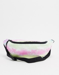 Сумка-кошелек на пояс с принтом тай-дай ASOS DESIGN-Мульти