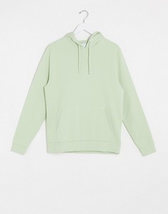 Худи светло-зеленого цвета из органического хлопка ASOS DESIGN-Зеленый
