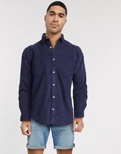 Вельветовая оксфордская рубашка Jack & Jones-Темно-синий