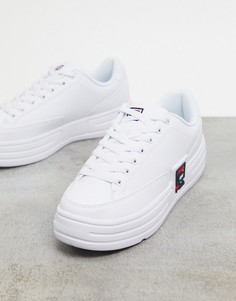 Белые кроссовки на платформе Fila Korea Funky Tennis-Белый