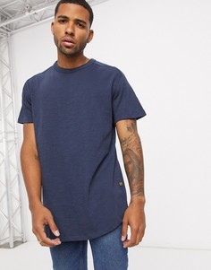 Темно-синяя футболка с логотипом G-Star-Темно-синий