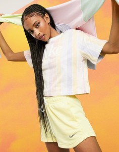 Желтые шорты с логотипом-галочкой Nike-Мульти