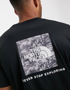 Черная футболка с принтом The North Face-Черный