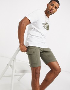 Белая/зеленая футболка The North Face Easy-Зеленый