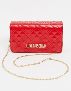 Красная сумка через плечо Love Moschino-Красный