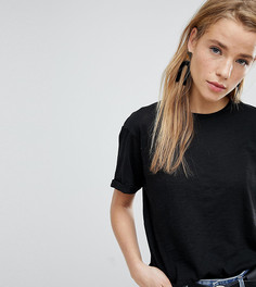 Футболка из органического хлопка с короткими рукавами New Look-Черный