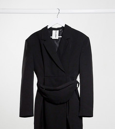 Платье-пиджак с сумкой-кошельком на пояс COLLUSION-Черный