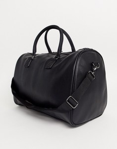 Черная сумка из искусственной кожи с логотипом ASOS DESIGN Unrivalled Supply-Черный