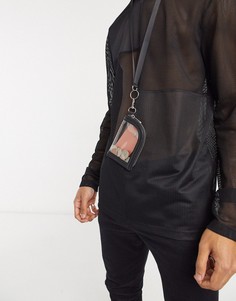 Миниатюрный кошелек со съемным ремешком на шею ASOS DESIGN-Очистить