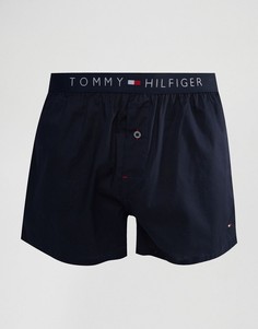 Тканые боксеры Tommy Hilfiger-Темно-синий