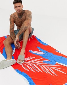 Полотенце с крокодиловым принтом ASOS DESIGN-Мульти