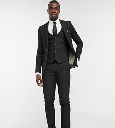 Однотонный приталенный пиджак Harry Brown Tall-Черный