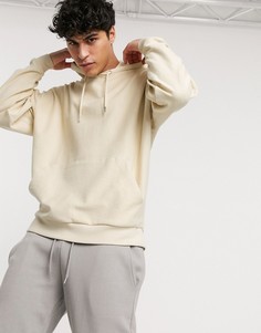 Бежевое худи oversized ASOS DESIGN-Бежевый