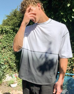 Oversized-футболка из органического хлопка с эффектом деграде ASOS DESIGN-Мульти