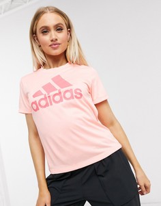 Оранжевая футболка с логотипом adidas Training-Оранжевый
