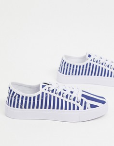 Кроссовки в полоску на шнуровке ASOS DESIGN Dizzy-Мульти
