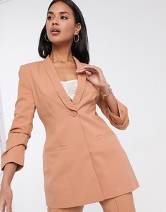 Комбинируемый блейзер ASOS DESIGN Hourglass-Розовый