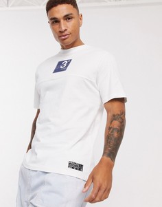 Белая футболка с логотипом River Island-Белый