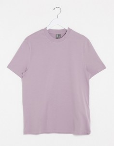 Лавандовая футболка из органического хлопка ASOS DESIGN-Серый