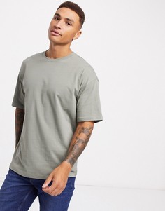 Футболка в стиле oversized зеленого цвета New Look-Зеленый