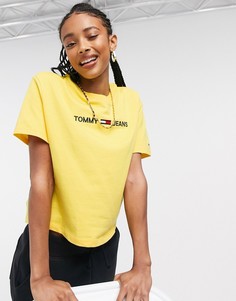 Желтая футболка с логотипом Tommy Jeans-Желтый
