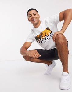 Белая футболка с логотипом BOSS Tsummer 6-Белый