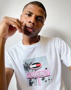 Белая футболка с логотипом Tommy Jeans-Белый
