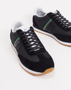 Черные кожаные кроссовки PS Paul Smith-Черный