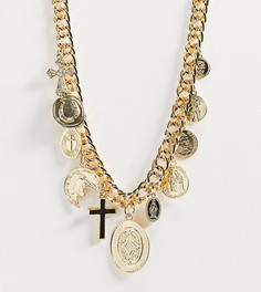 Золотистое ожерелье-цепочка Reclaimed Vintage inspired-Золотой