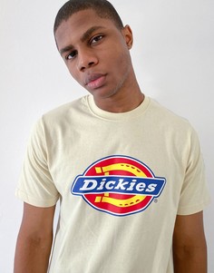 Кремовая футболка с логотипом Dickies-Кремовый