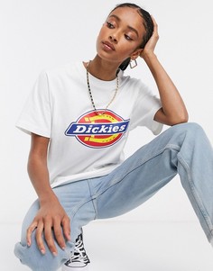 Белая футболка с принтом Dickies-Белый