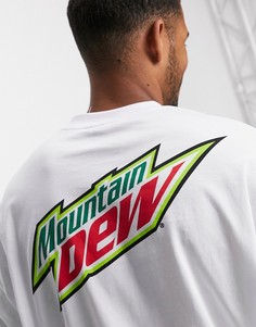 Белая oversized-футболка с принтом на спине ASOS DESIGN-Белый