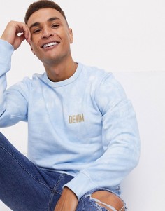 Голубой свитшот с принтом тай-дай Jack & Jones Originals-Синий