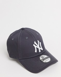 Серая кепка New Era 9forty NY-Серый