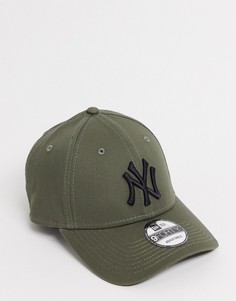 Оливковая кепка New Era 9forty NY-Зеленый