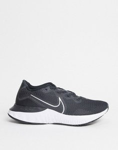 Черно-белые кроссовки Nike Running renew-Черный