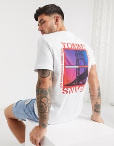Футболка с принтом на спине Tommy Jeans-Белый