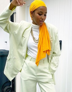 Свободный пиджак в винтажном стиле от комплекта Daisy Street-Зеленый