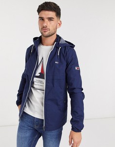 Куртка на молнии с капюшоном Tommy Jeans-Темно-синий