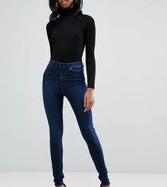 Джинсы скинни с завышенной талией ASOS DESIGN Tall Ridley-Синий