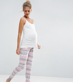Пижама с узором Фэйр-Айл New Look Maternity-Синий