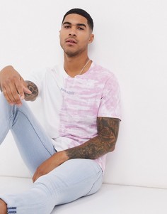 Фиолетовая свободная футболка с принтом тай-дай Jack & Jones Originals-Фиолетовый