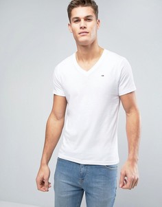 Футболка с V-образным вырезом Tommy Hilfiger denim-Белый