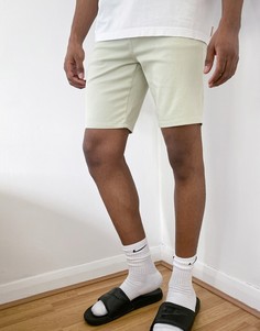 Джинсовые шорты скинни мятно-зеленого цвета ASOS DESIGN-Зеленый