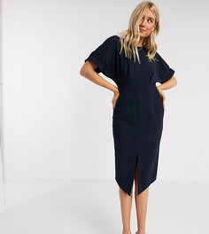 Темно-синее платье миди ASOS DESIGN Tall-Темно-синий