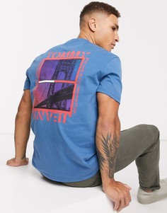Футболка с принтом на спине Tommy Jeans-Синий