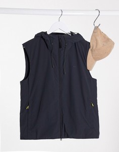 Жилет с капюшоном Lacoste-Черный