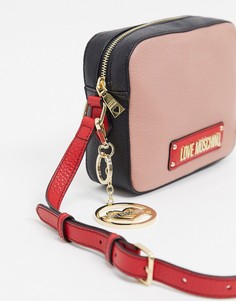 Сумка на плечо с кольцом для ключей Love Moschino-Мульти